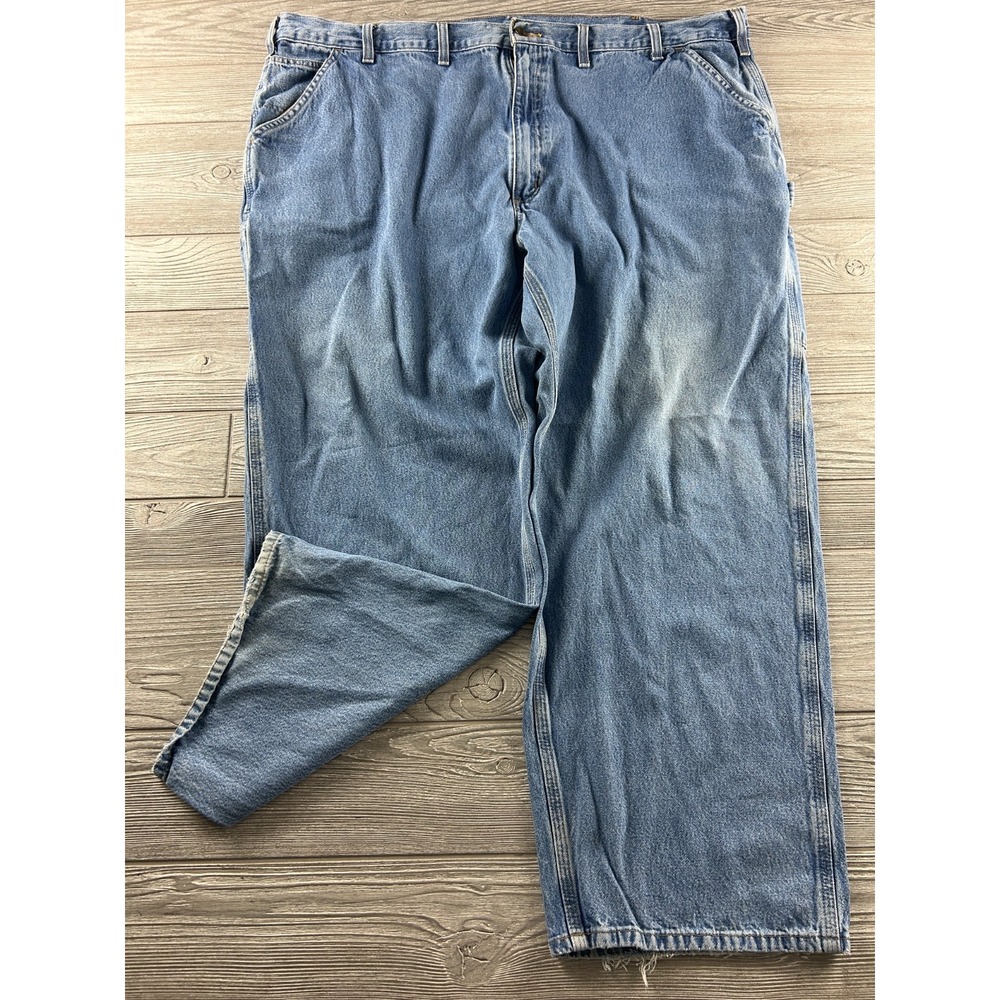 Carhartt B13 STW Carpenter Original Dungaree Fit Jeans Mens 48x30 Blue Denim